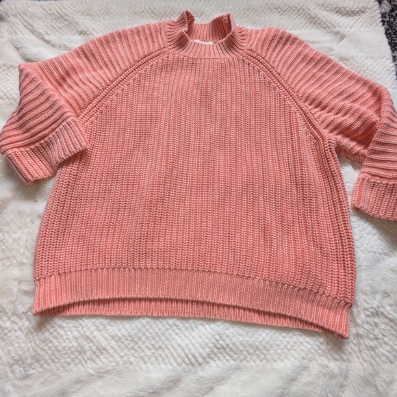 Anthropologie Sweaters - Anthropologie Pink Cowl Neck Sweater